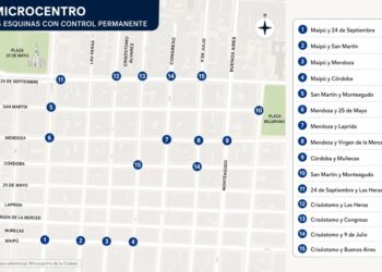 Estas son las 15 esquinas en las que habrá control de la Policía tras la final