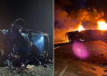 Impacto frontal, fuego y muerte: un camión chocó con un auto, volcó y se incendió en medio de la ruta 34 en Santiago del Estero