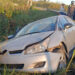 Bella Vista: un auto se salió de la ruta, terminó en una acequia y la conductora acusa a su pareja de haber causado el percance