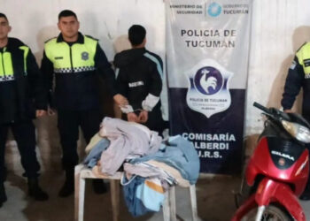 Intentó robar en un hotel alojamiento de Alberdi, escapó por una tapia y terminó aprehendido por la Policía