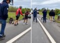 La Reducción: un camión embistió a ciclistas en la autopista San Martín y cuatro resultaron heridos