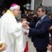 El obispo Carlos Sánchez visitó el Hospital Lomas de Tafí y bendijo a pacientes y trabajadores