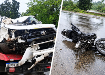 Murió un motociclista de 24 años al chocar con una camioneta Hilux en la ruta 312 en Alderetes: se habría desviado para esquivar un pozo